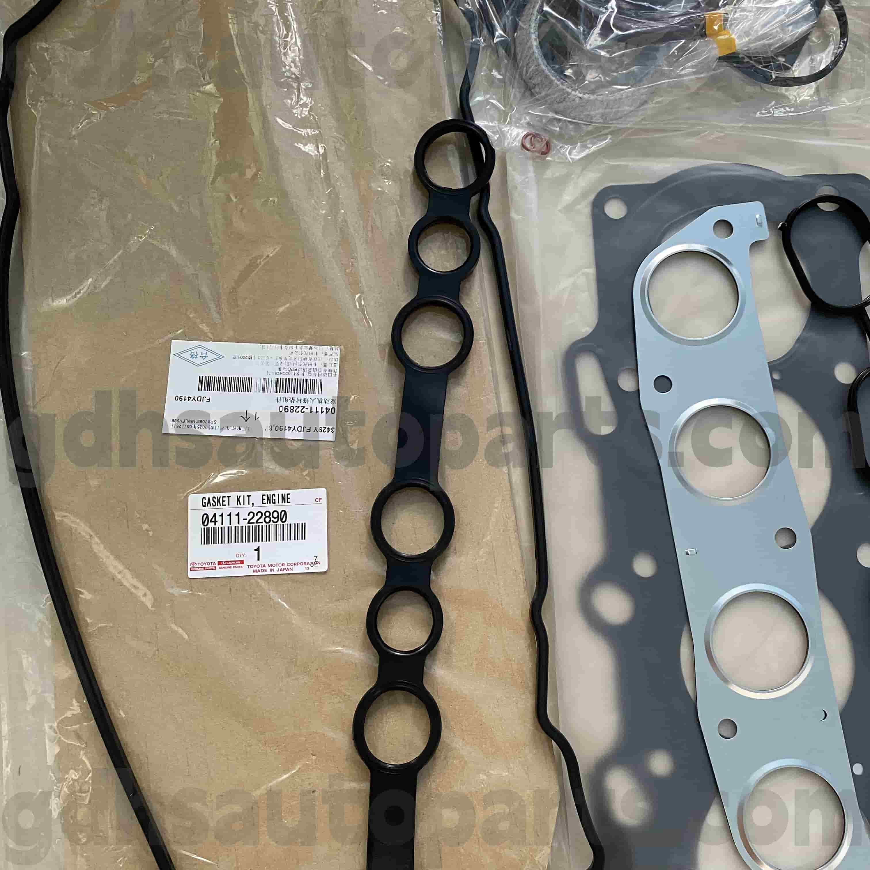 04111-22890 Toyota echte onderdelenmotor revisie kit voor Corolla