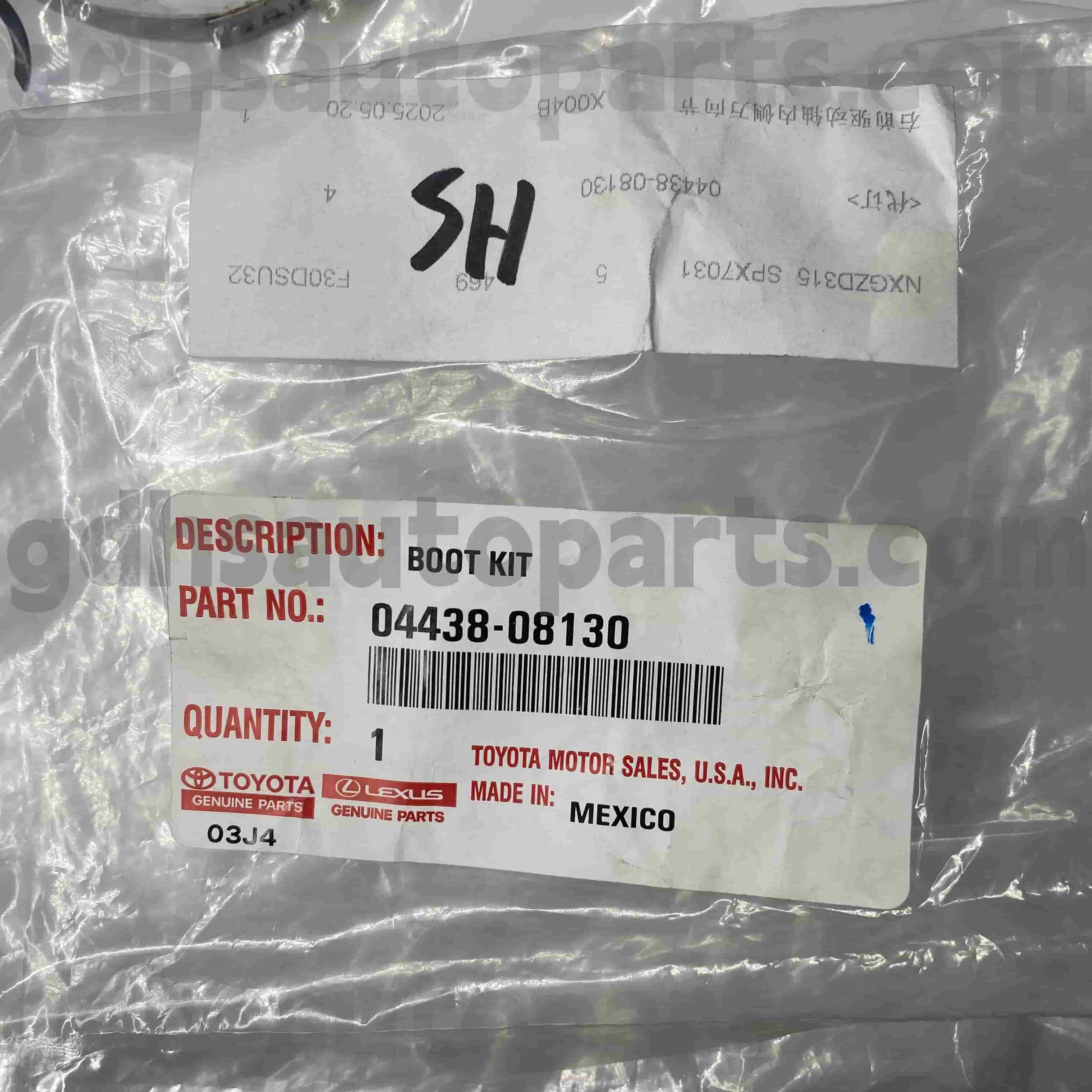 04428-08130 Toyota echte onderdelen CV Boot voor chassis nr. GSV40/60 GSL3#