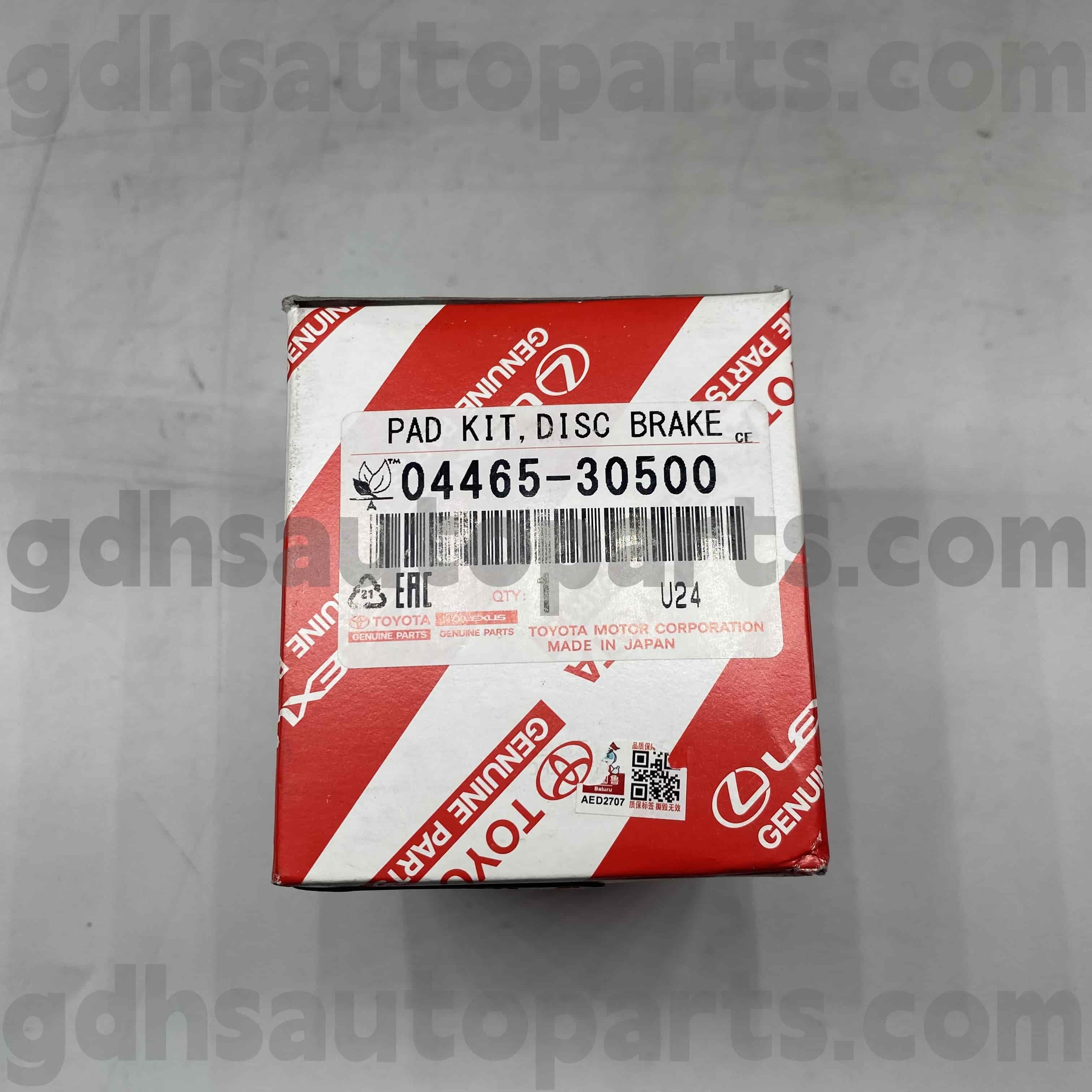 04465-30500 Toyota echte onderdelen voorremblokken voor voorrem voor Lexus IS250C/350C, GS-serie Chassis nr. GRS190