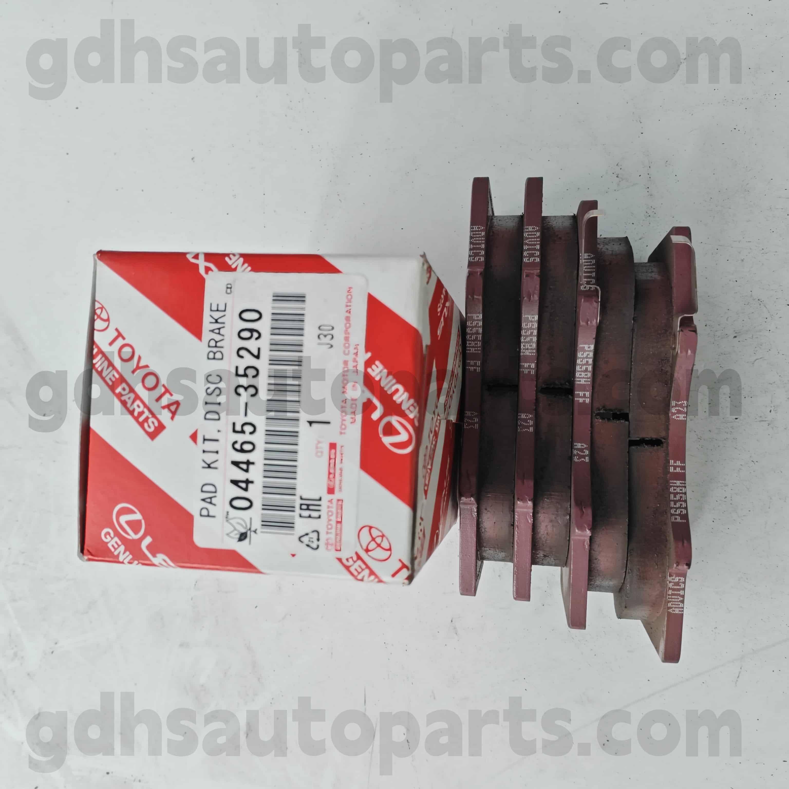 04465-35290 Toyota Echte onderdelen Front Remkussen voor Land Cruiser Prado 、 Fortuner 、 FJ Cruiser 、 Hilux 、 Sequoia Chassis No.Grj12#, KDJ120, KZJ120, LJ12#, RZJ12#, TRJ12#.. ARL, GCC, GEN