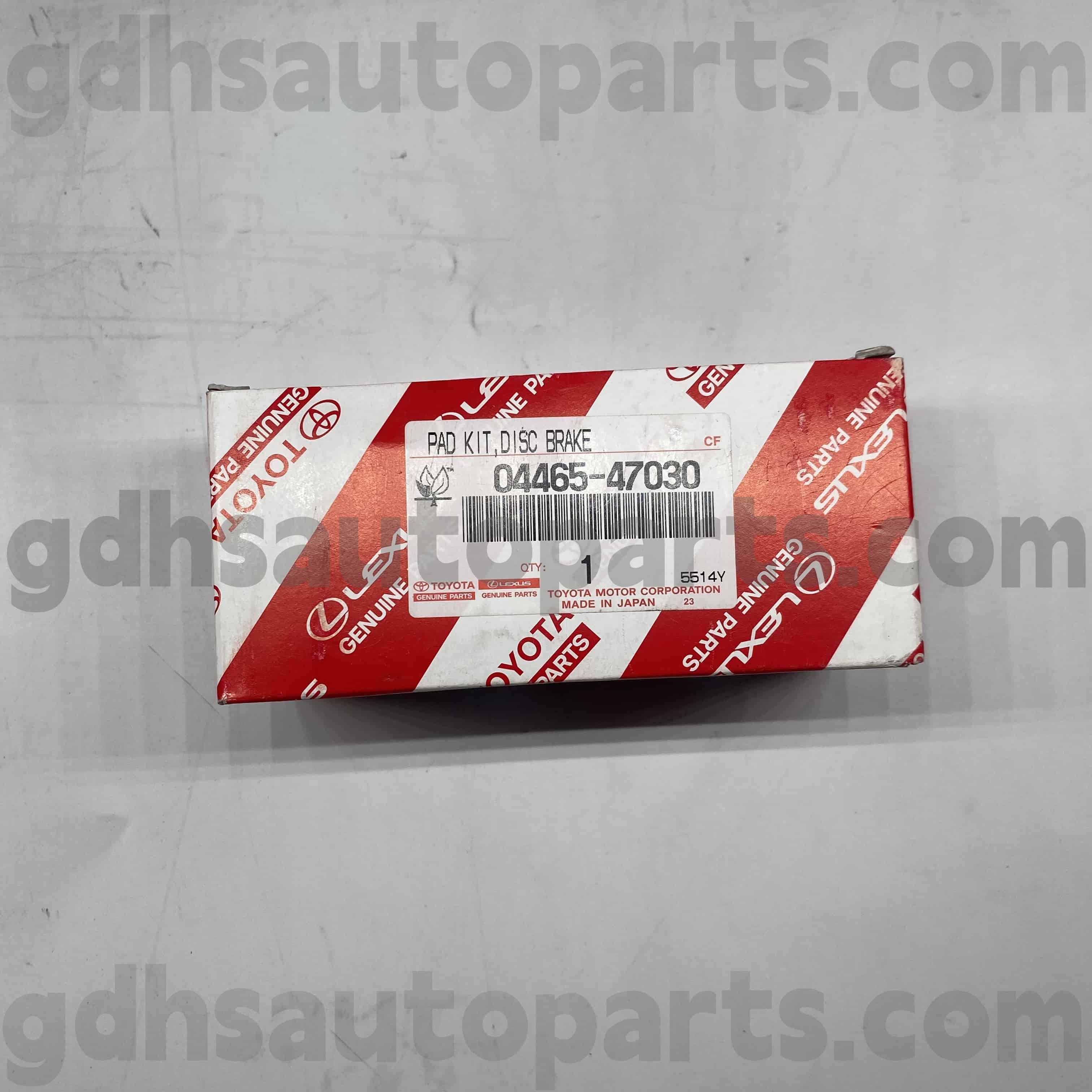 04465-47030 TOYOTA Echte onderdelen Voorremblokken voor Prius, Celica Chassis nr. ZZT230