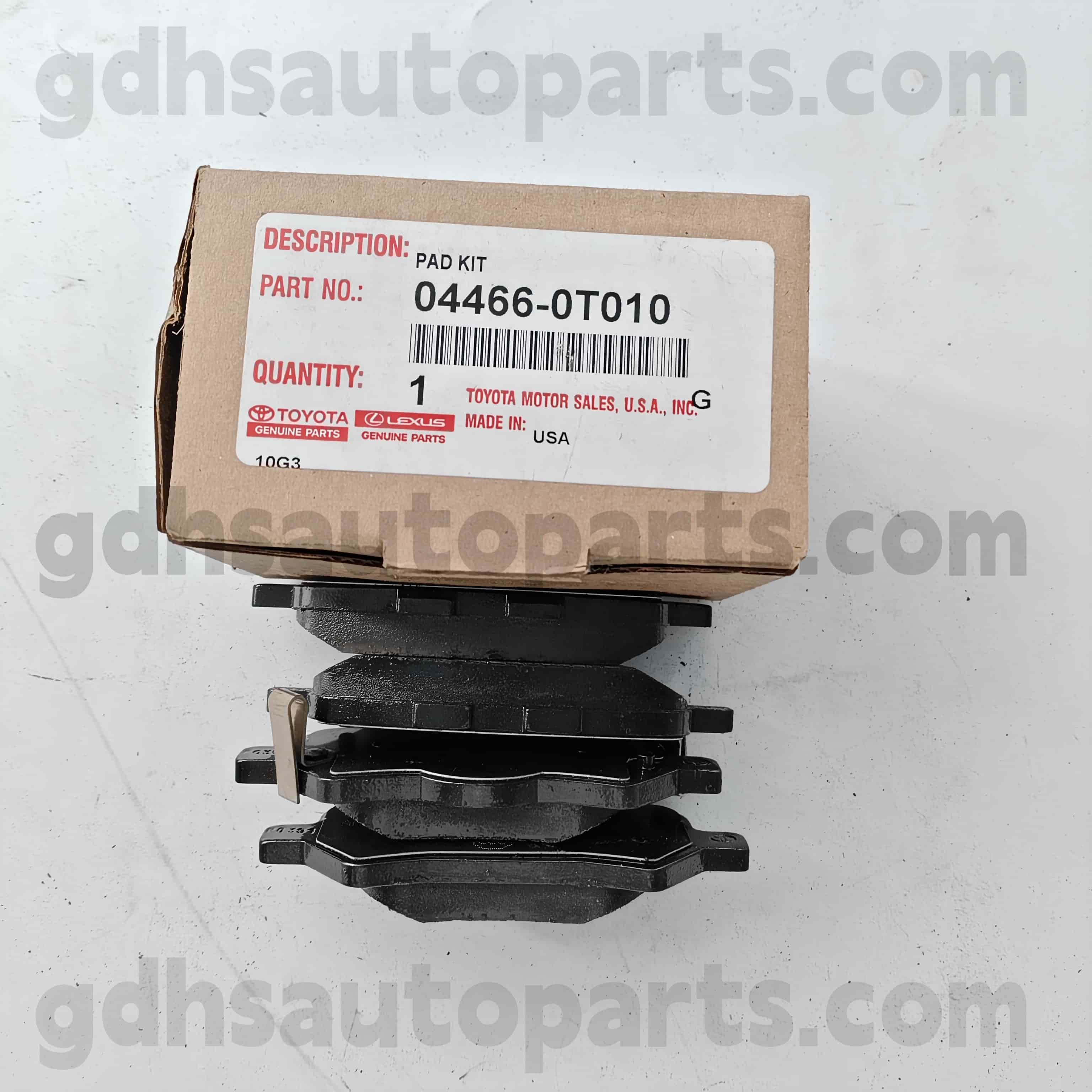 04466-0T010 TOYOTA Echte onderdelen Achterremblokkist voor Venza-chassis nr. AGV1#