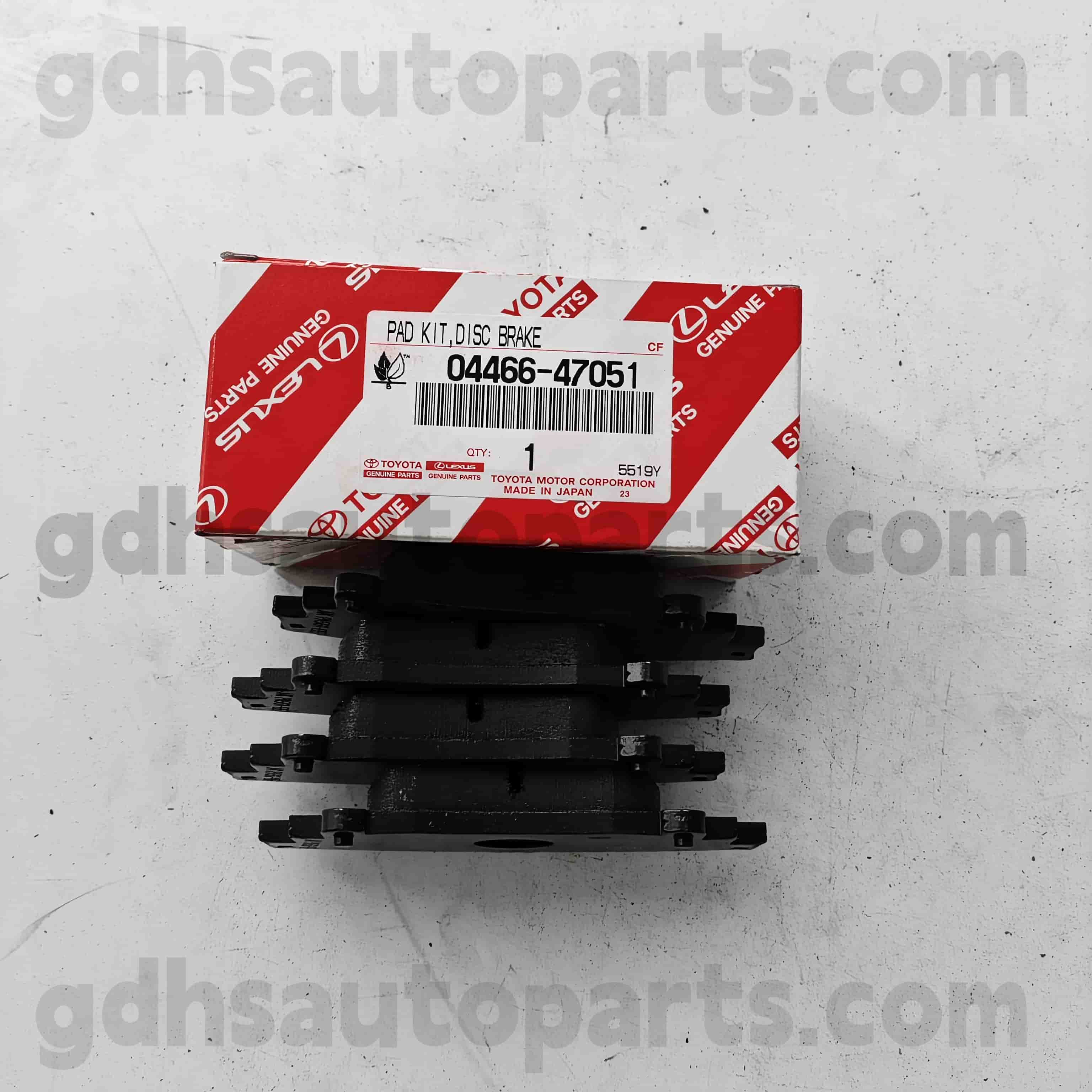 04466-60140 TOYOTA Echte onderdelen Achterremblokken achterrem voor landkruiser Prado 、 Fortuner 、 Hilux-chassis nr. GRJ150