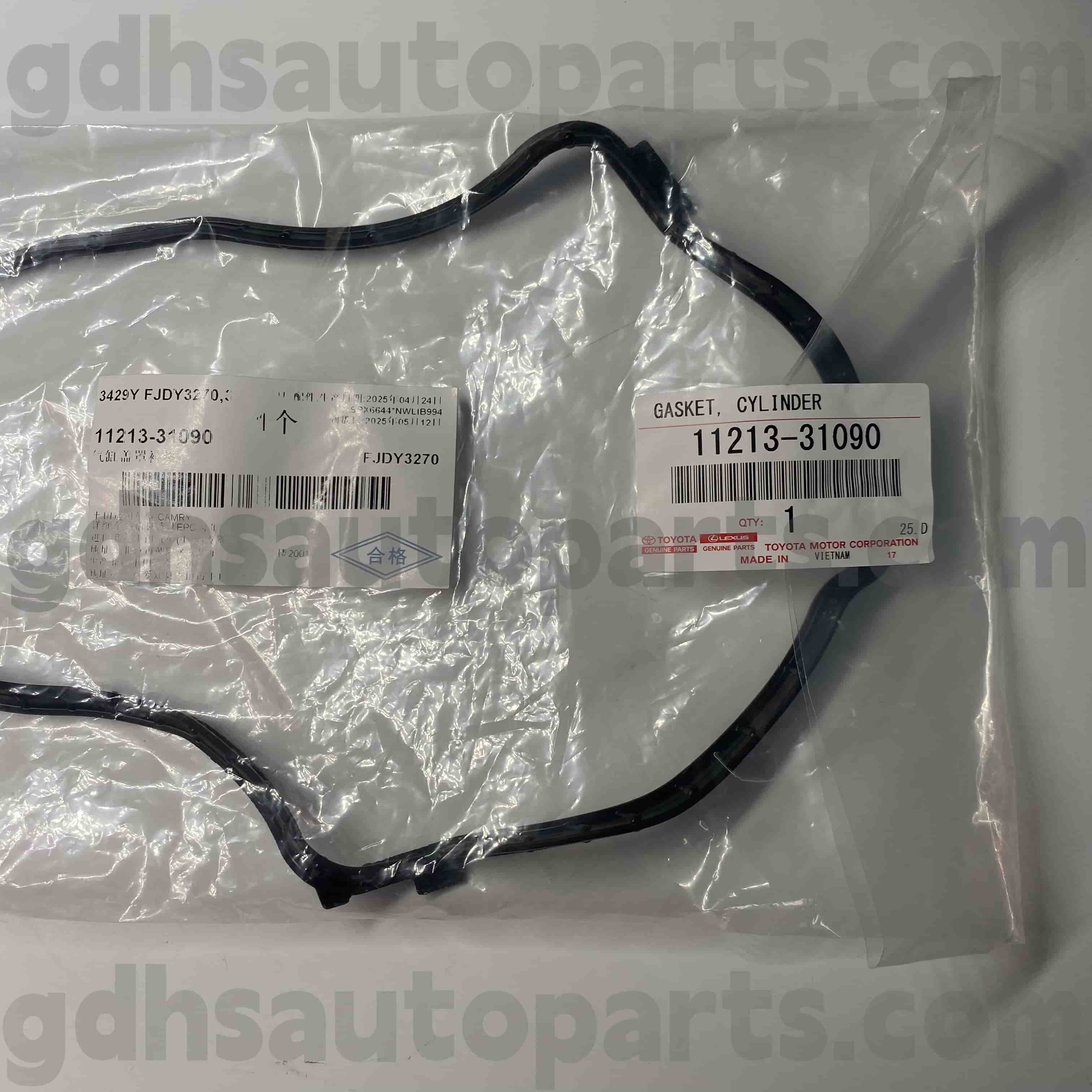 11213-31090 TOYOTA Echte onderdelen Rechter Klep Cover Rubberring voor eeuw, Lexus LS500/500H Chassis No.GGH30