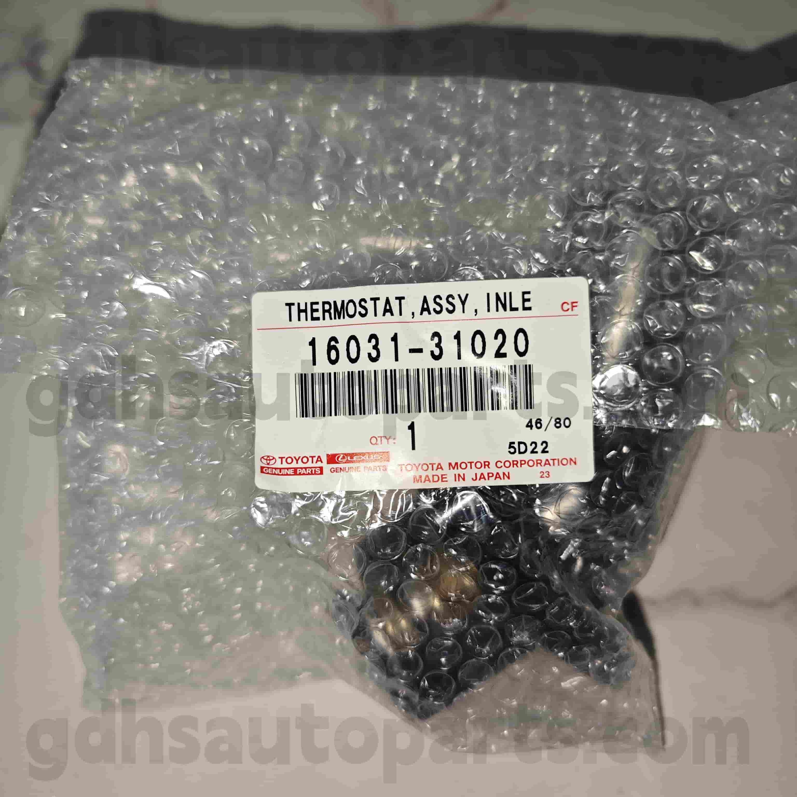 16031-31020 TOYOTA Echte onderdelen Thermostaat voor Lexus GS30/35/43/460 、 Kroon/hybride chassisnr. 3GRFE..GRS202