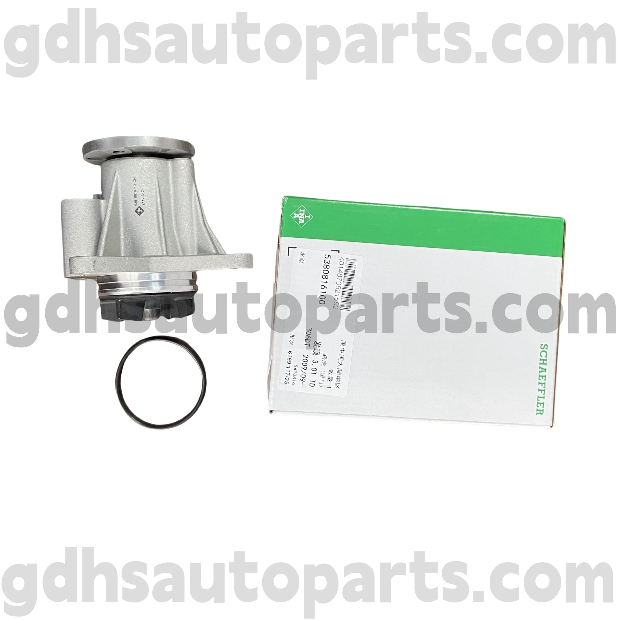 5380816100 Schaeffler Ina Water Pump voor Range Rover, Range Rover Sport, Land Rover Discovery 4 OE nr. LR013164