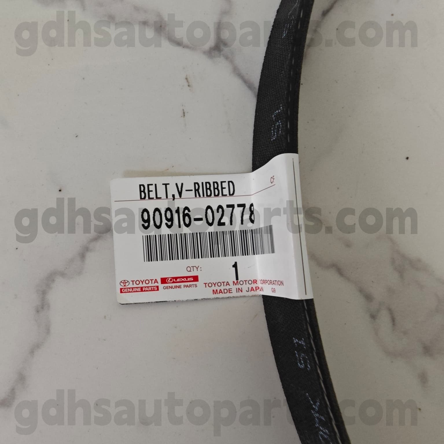 90916-02778 Toyota Echte onderdelen Motorgordel voor RAV4 、 Camry/Hybride Chassis nr. A25Afks..AxAA54..Eur