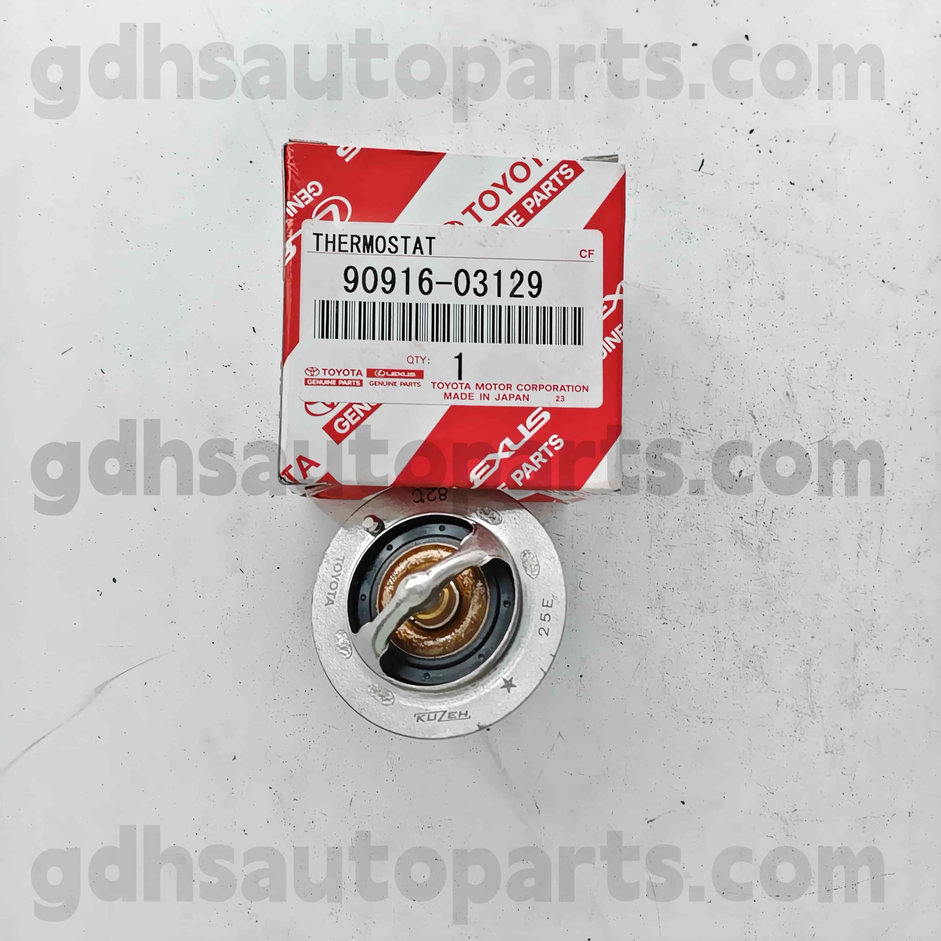 90916-03129 Toyota echte onderdelen thermostaat voor Camry 、 Lexus ES2 ##/350/300H 、 Corolla sed 、 Hilux 、 RAV4 Chassis nr. 2azfe..ACU2#