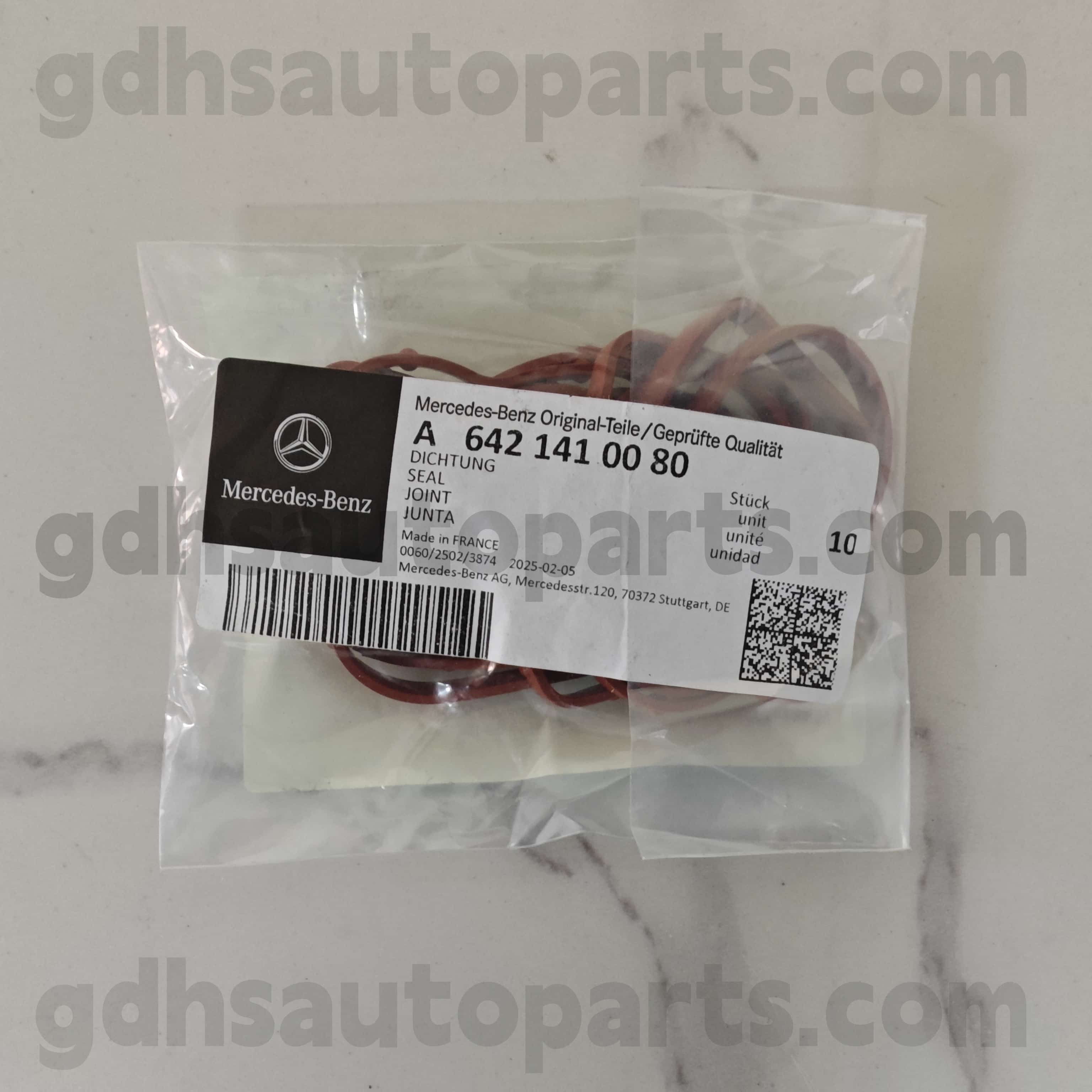 A 642 14100 80 Mercedes-Benz Echte onderdelen O-ring voor 642855 OM642, 642890 OM642, 642820 642, 642868 OM642, 642887 OM642