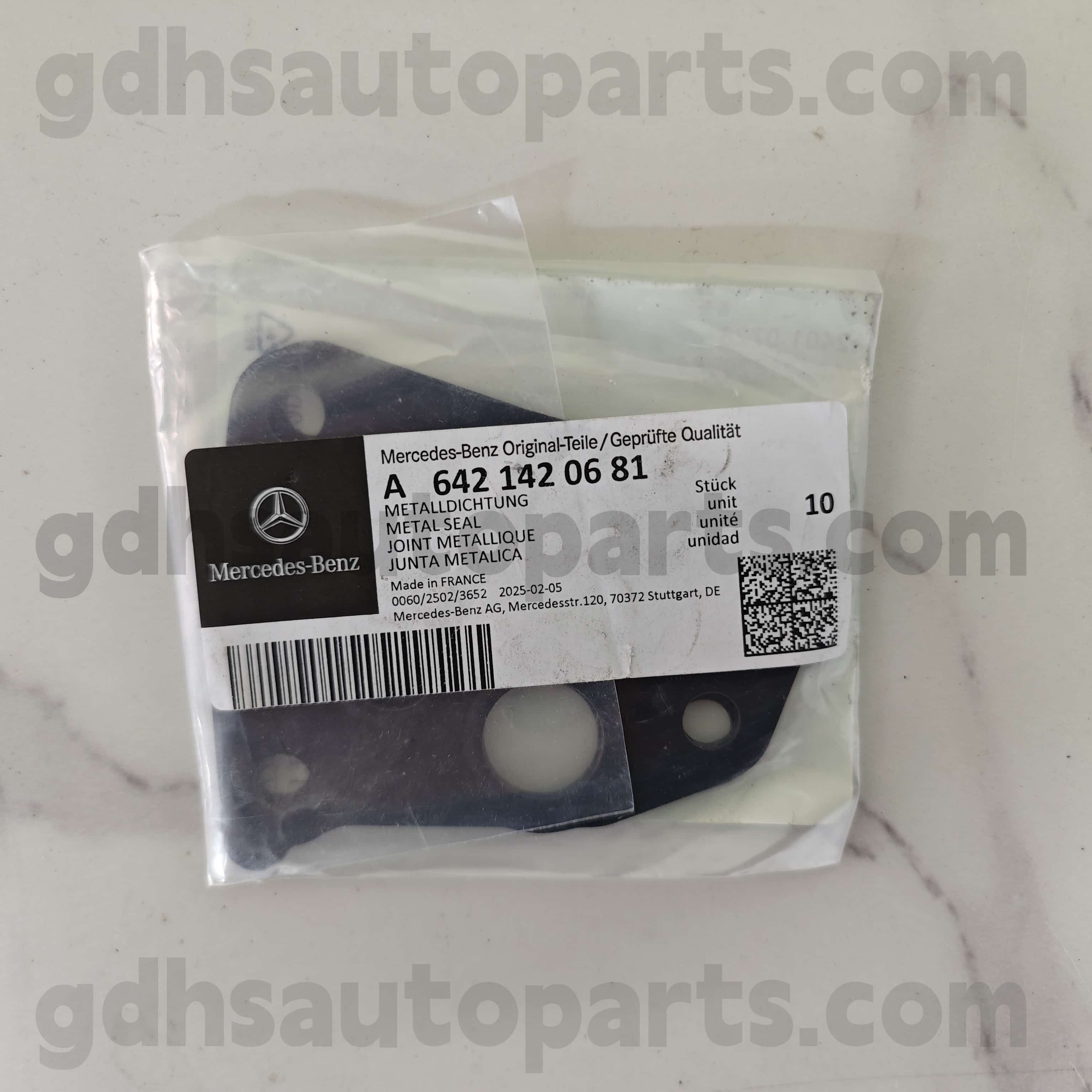 A 642 142 06 81 Mercedes-Benz Echte onderdelen Turbocompressor O-ring voor 642855 OM642, 642890 OM642, 642820 642, 642868 OM642, 6428887 OM642