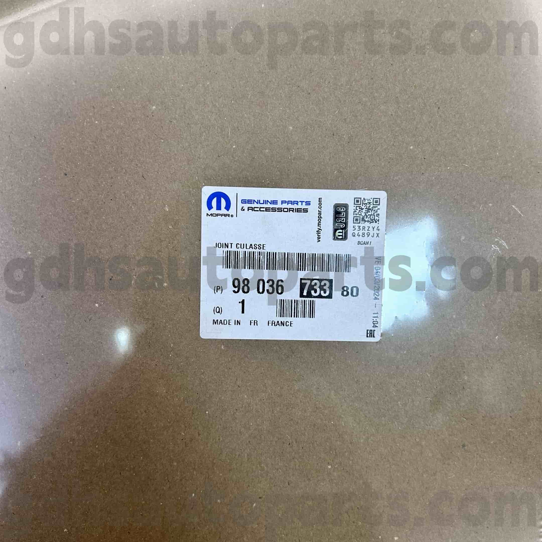 Mopar -cilinderkop pakking voor Peugeot 607 5008 OE.NO 9803673380